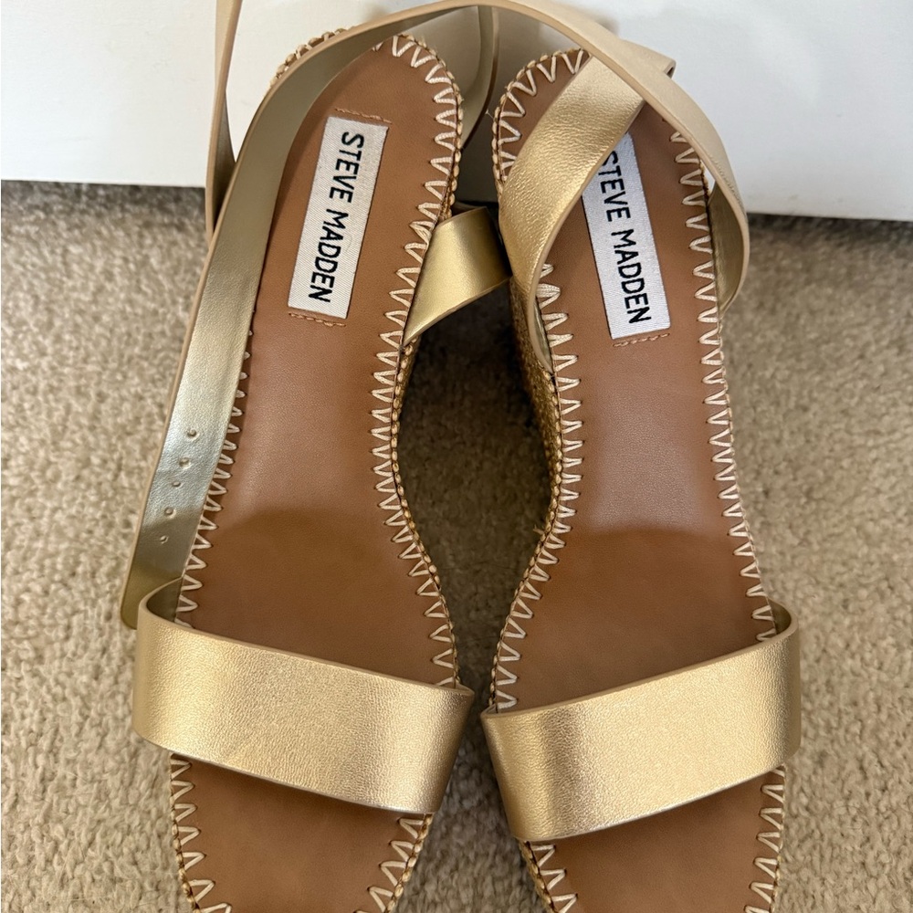 Steve Madden Metallic Gold Women's Sandals